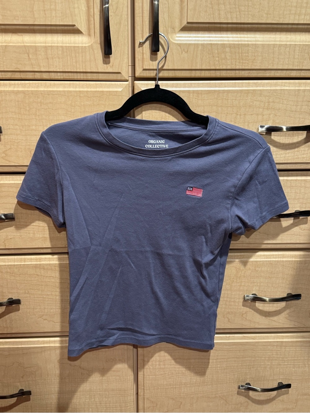 Organic Collective Women's Short Sleeve Tee with Flag Patch